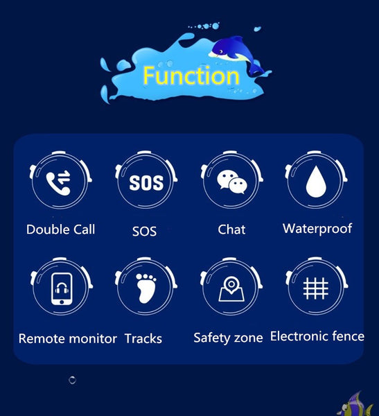 Waterproof Kid's GPS Tracker Watch