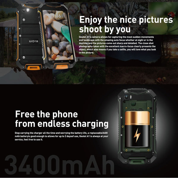 Geotel A1 Triple Proofing Smartphone